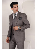 Grey Pure Cotton & Terry Rayon Printed Suit Set